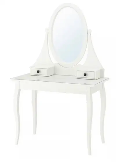 HEMNESDressing table with mirror, white, View more