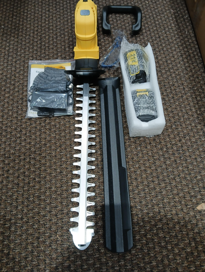 Hedge Trimmer Cordless Bush Trimmer Powerful Batteries Rechargeable On/Off Switch Safety Guard Hedge...