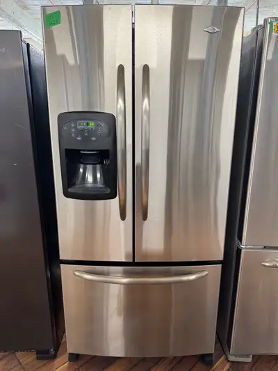  Maytag stainless steel three door fridge, View more