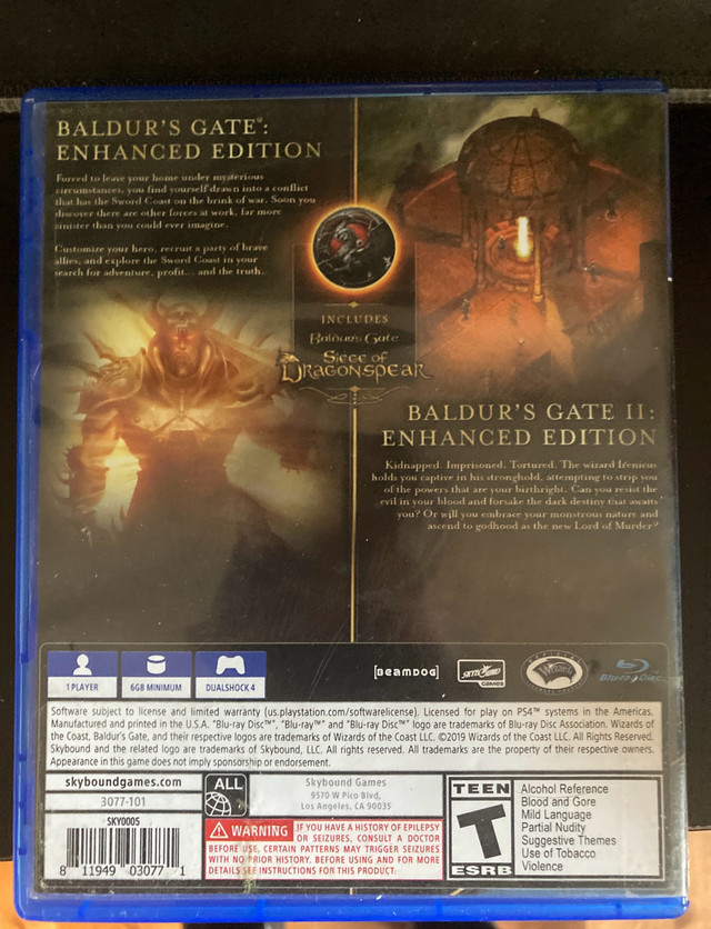 Baldur’s Gate Enhanced Edition Ps4 in Sony Playstation 4 in Ottawa - Image 3