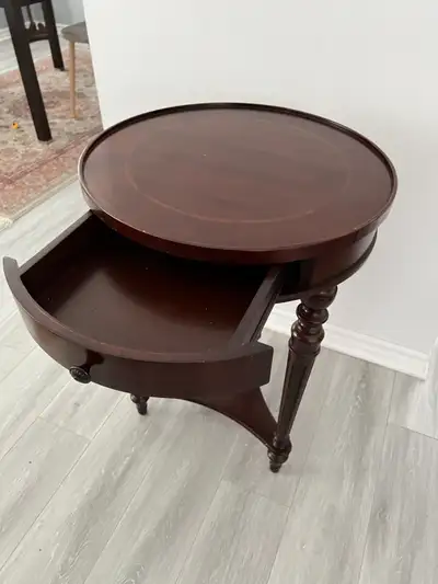 Solid Wood Side Tale with drawer & shelf from BOMBAY, View more