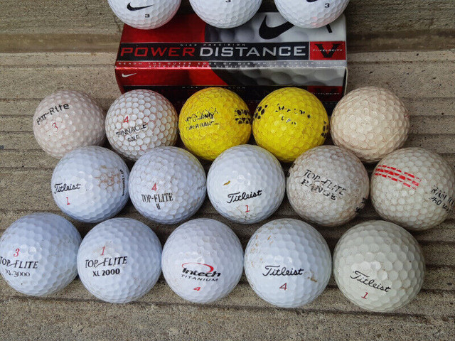 18 GOLF BALLS w/3 NEW NIKE POWER DISTANCE TI-VELOCITY | Golf | Hamilton |  Kijiji