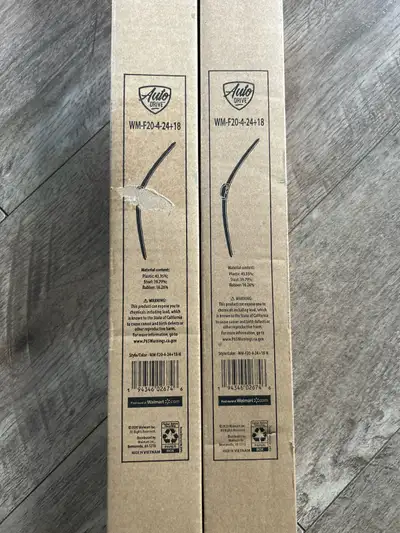 I have two new Auto Drive windshield wiper blades, sizes 24" and 18", perfect for ensuring clear vis...