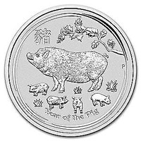 piece en argent/silver lunar II bullion Pig 2019 1 oz 9999