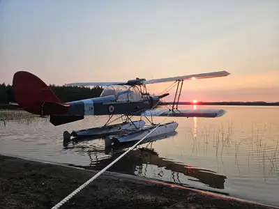 Aircraft Tiger Moth Ultralight BI-Plane on Floats, View more