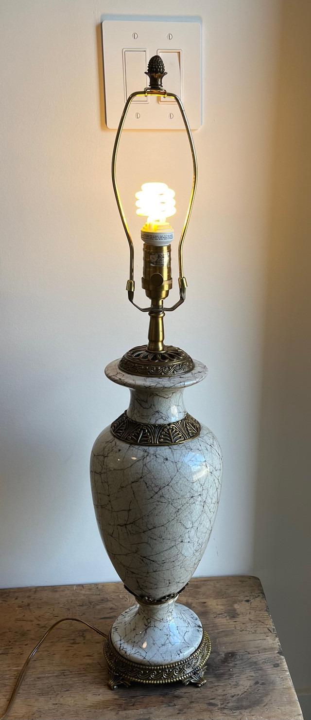 Vintage Bombay Company Marble Italian Column Table Lamp in Indoor Lighting & Fans in Bedford - Image 2