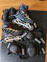 In-line Aero 9 Rollerblades Set