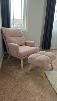 Accent Chair with Ottoman 