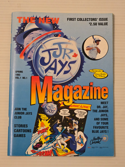 * 1st Ever Jr. JAYS MAGAZINE - TORONTO BLUE JAYS BASEBALL - 1993, View more