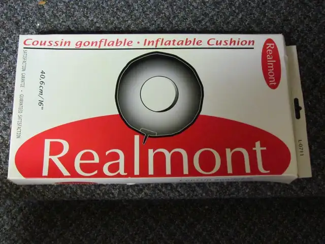 NEW, Realmont Inflatable Cushion.
