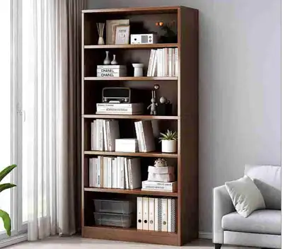 6-Tier Walnut Display book shelf 60/30/178.2 cm, View more