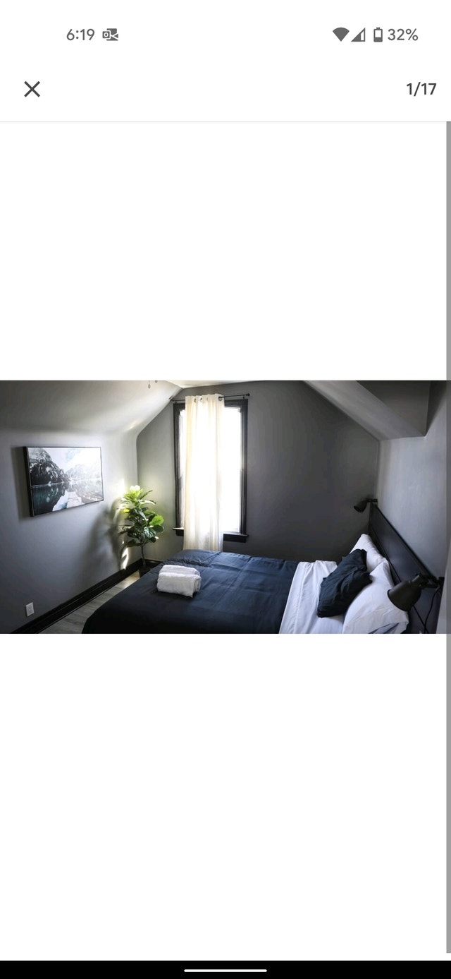 Furnished Bedroom for rent All Utilities and parking included Short