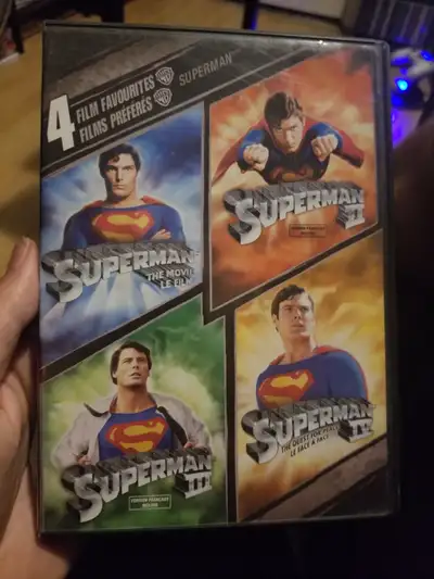 4 film favorites Superman dvd movies