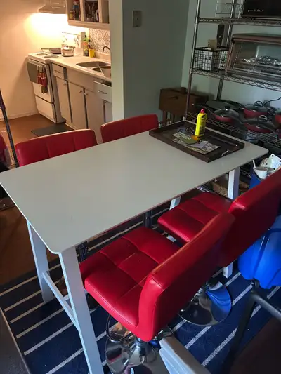 Table and chairs, View more