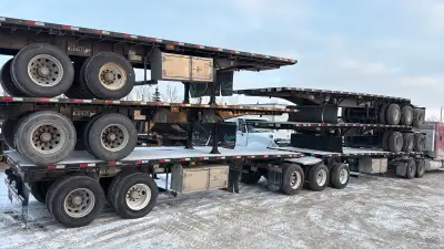We do have Step deck / flatbed/ super-B trailers for rent for short or long time. Pls reach out at e...