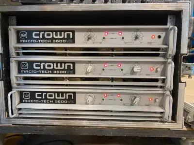 Crown Macro Tech 3600 power amplifier, View more