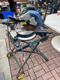 Compound miter saw with stand 
