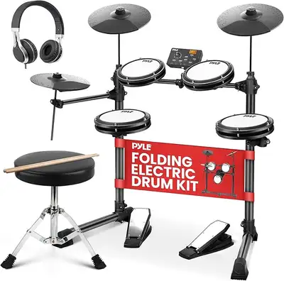 Portable and foldable for easy storage Support Each Drum Sensitivity Parameter Adjustment Other Func...