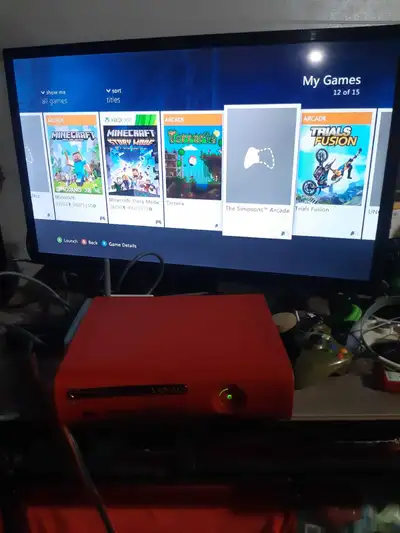 Over 40 games plus the resident evil console And all the accessories hard drive transfer cable cra t...