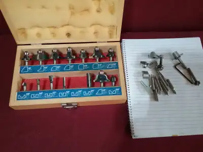 Mastercraft Router Bits In Case Plus Extra!, View more