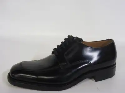 LOAKE-MADE IN ENGLAND 1316B Outstanding Quality Black Polished Leather Uppers Leather Inside Goodyea...