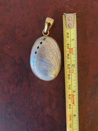 Vintage Charls Albert shell pendant.