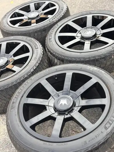NEW 19"Mazzi(5x108/5x114)+used 255/45/R19 Michelin snow-TESLA Y Set of four Brand NEW New 19 inch MA...