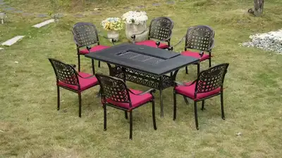 Brand New 7pcs Patio Dining Set w BBQ Table Special 1699, View more