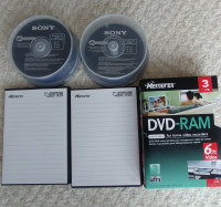 coffret de 2 dvd-ram Memorex 120 minutes reinscriptibles,