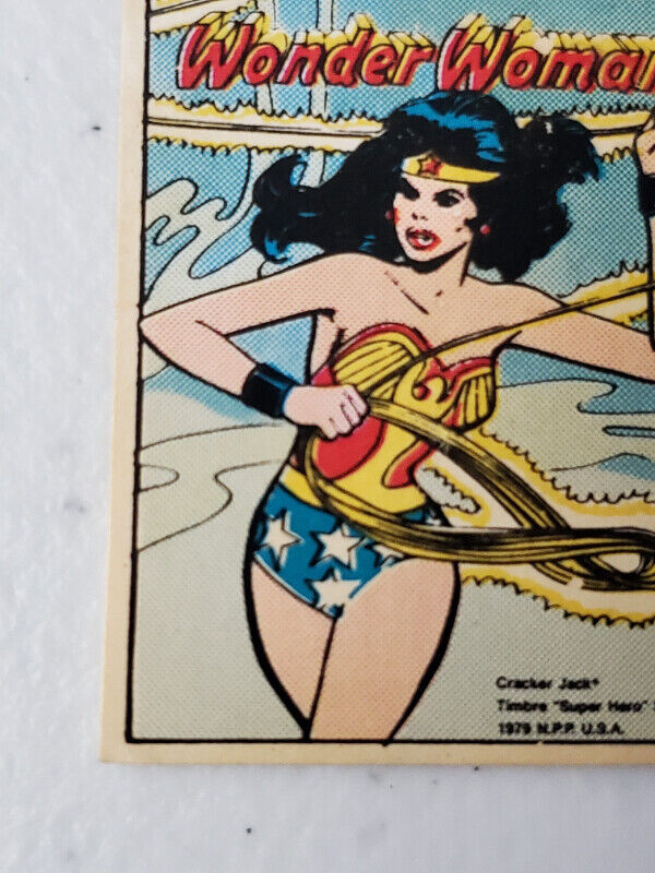 1979 Cracker jack Wonder Woman stamp card dc marvel comics psa in Arts & Collectibles in City of Toronto - Image 4