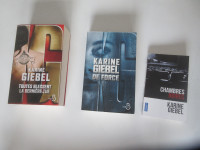 3 livres de Karine GIEBEL Romans policiers Thriller De Force