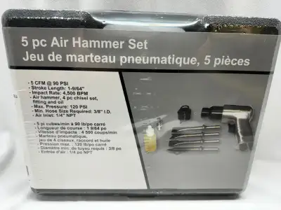 5 Pc. Air Hammer Tools Set, View more