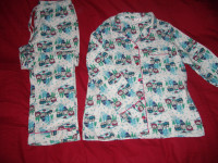 PJs pajamas La Vie en Rose _ flannel 100% cotton  -- size M