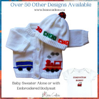 Train Baby Sweater, Baby Sweaters, Baby Clothes, Handmade, Knit