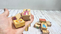 Melissa & doug wooden princess stamp 22 pcs wooden rubber stamps
