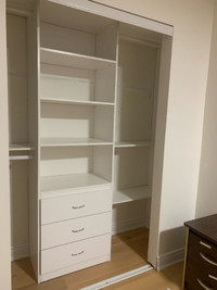 Custom closets w/ clean finishing!