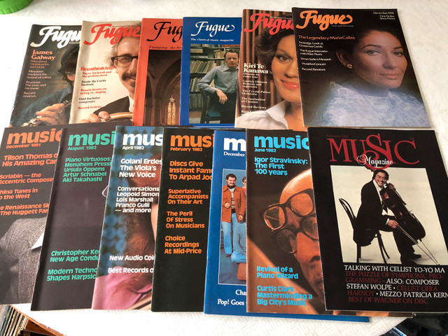 13 vintage Canadian classical music magazines 1970s/80s in Magazines in City of Toronto