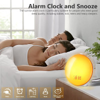 #ROVARD digital alarm clock for baby with sunrise