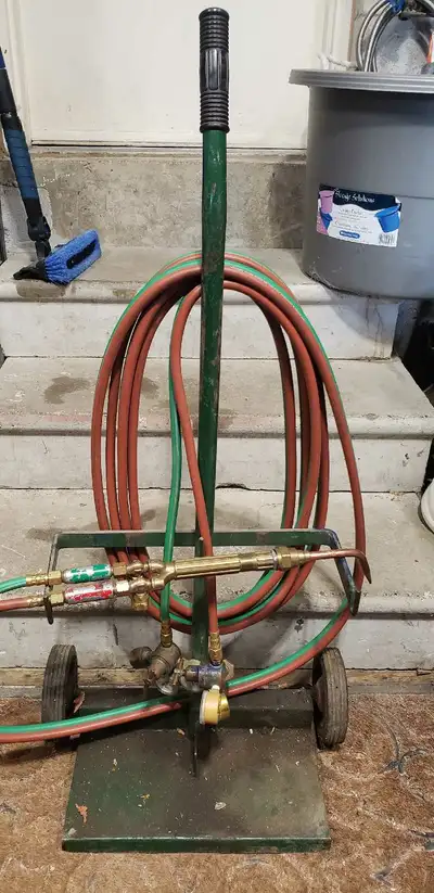Oxyacetylene Gas Welding Kit with Cylinder Cart , View more