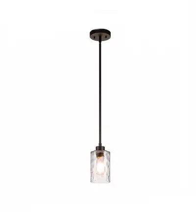 New XiNBEi 1 Light Handing Ceiling Light with Glass Shade, View more