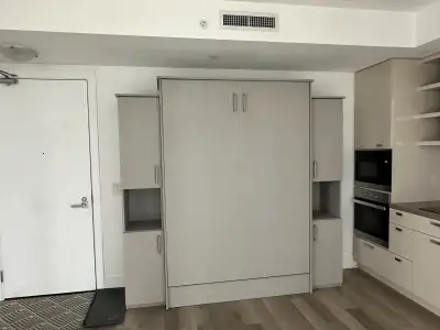 Yorkville studio condominium available for rent. Includes luxury murphy bed (as seen in pictures). A...