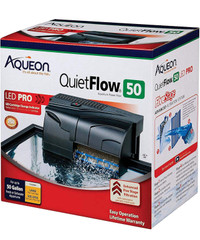 Aqueon QuietFlow LED Pro Aquarium Power Filter  - 50