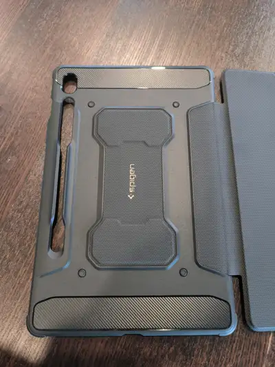 For the Galaxy Tab S9 FE Case (2023), 10.9 inch. Has a place to hold the s pen It's in very good con...