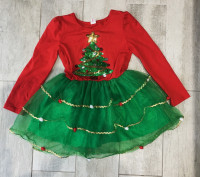 Sunny Fashion 5 Y New Year Girl Dress Long Sleeve Red