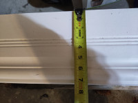 Real wood primed baseboard trim