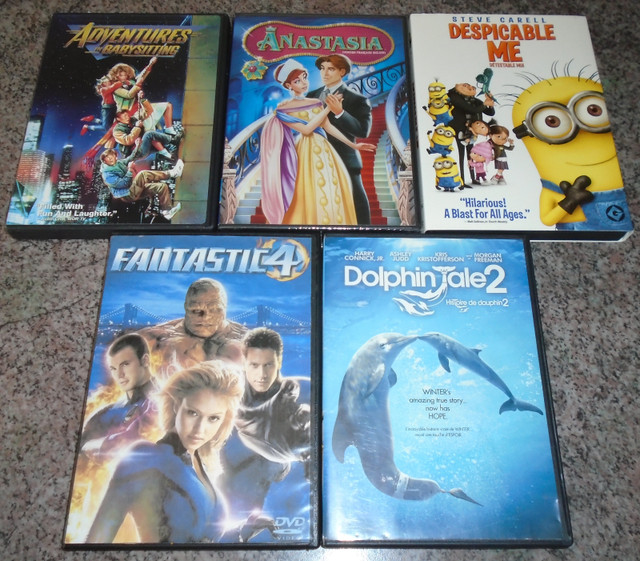 5 family DVDs - 5 movies for $5 - Fantastic Four in CDs, DVDs & Blu-ray in City of Halifax
