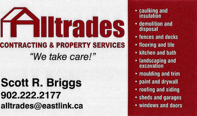 ALLTRADES CONTRACTING AND PROPERTY SERVICES For all your needs! in Other in Dartmouth