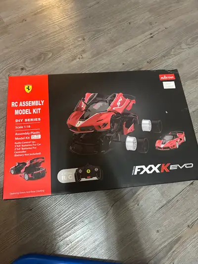 RASTAR RC Car Kits to Build, 1/18 Ferrari FXX-K EVO RC Car Assembly Building Kit with Remote, 92pcs...