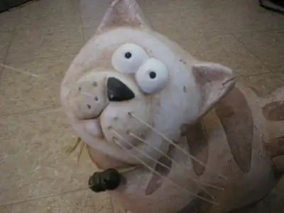 CHAT CAT BIBELOT FIGURINE JOUET CERAMIQUE SCULTURE ANTIQUE, View more