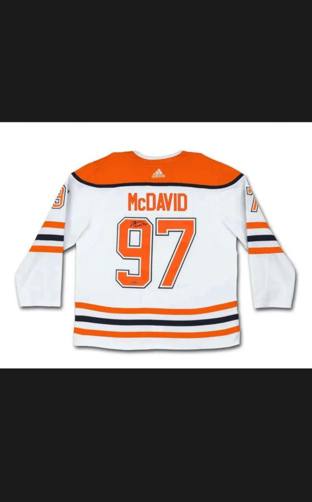 Connor Mcdavid Signed RR Adidas Jersey in Arts & Collectibles in Oshawa / Durham Region